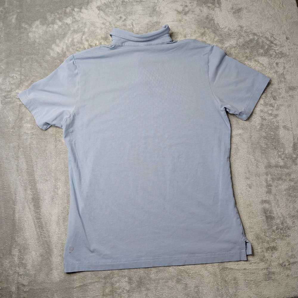 Public Rec Polo Shirt Mens Large Blue Performance Stretch Logo Golf Go To Polo - Picture 3 of 9